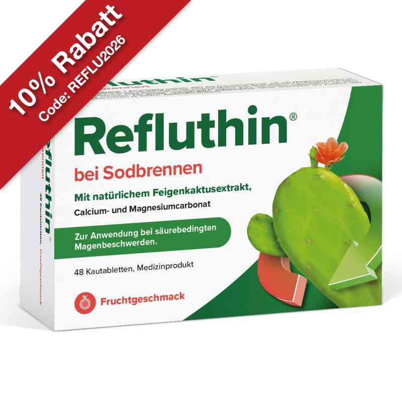Refluthin Bei Sodbrennen Kautabletten Frucht 48 stk von Dr.Willmar Schwabe GmbH & Co.KG PZN 16011276