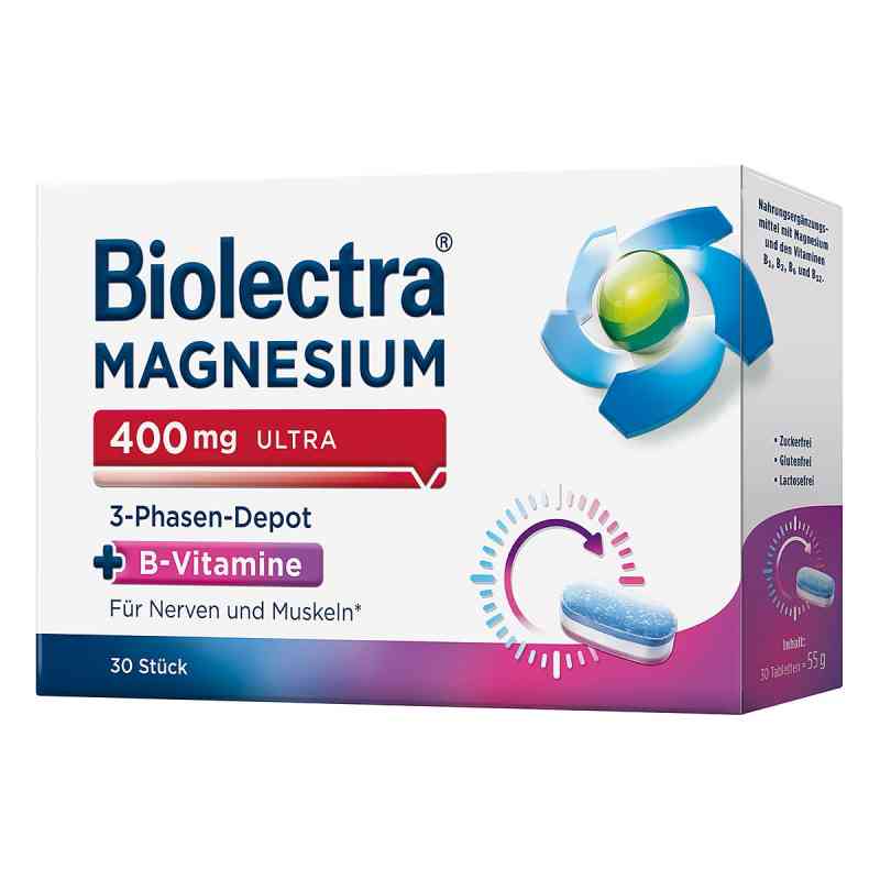 Biolectra Magnesium 400 mg ultra 3phasendepot 30 stk