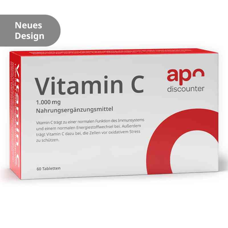 Vitamin C Tabletten 1000 mg von apodiscounter 60 stk von apo.com Group GmbH PZN 16656889