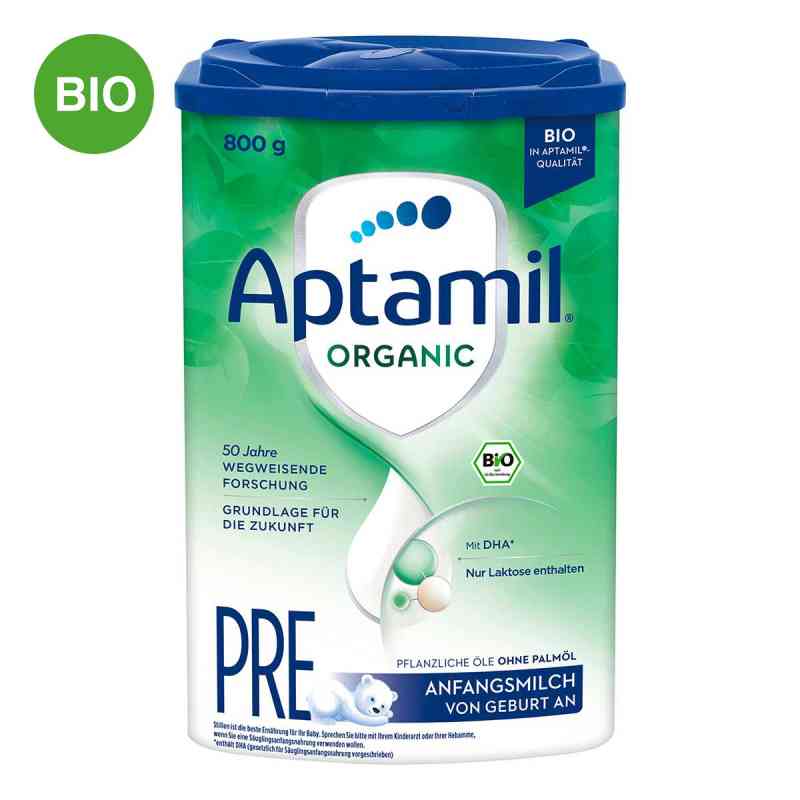 Aptamil Organic Pre Anfangsnahrung Pulver 800 g von Danone Deutschland GmbH PZN 16789679