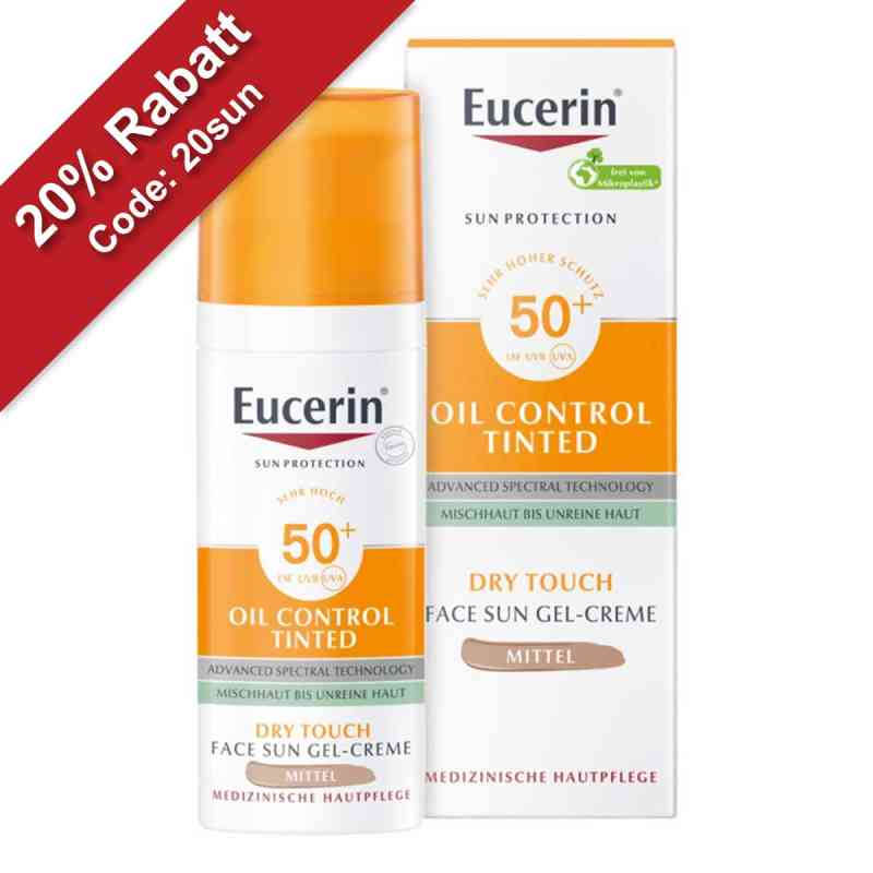 Eucerin Sun Oil Control Tinted Creme Lsf 50+ Mitt. 50 ml von Beiersdorf AG Eucerin PZN 16887502
