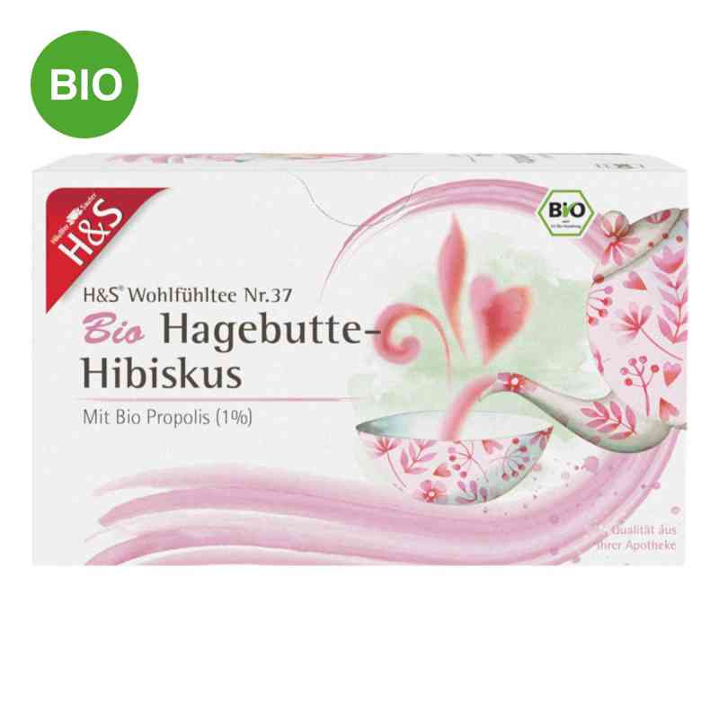 H&s Bio Hagebutte-hibiskus Filterbeutel 20X3.0 g von H&S Tee - Gesellschaft mbH & Co. PZN 17442506