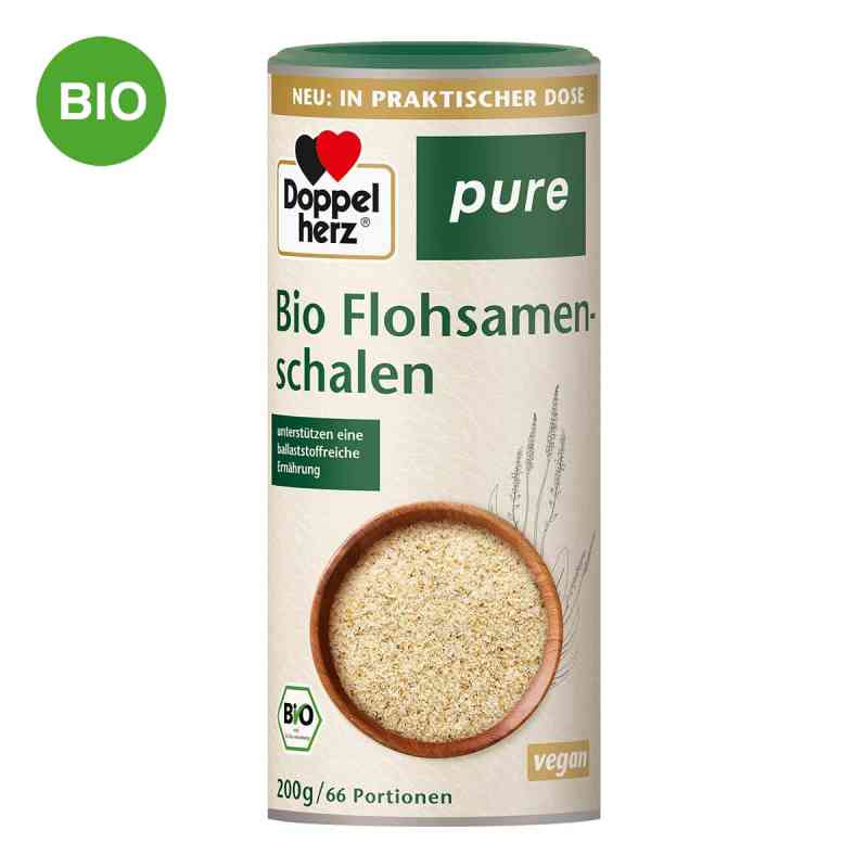 Doppelherz Bio Flohsamenschalen Pure Pulver 200 g von Queisser Pharma GmbH & Co. KG PZN 17974309