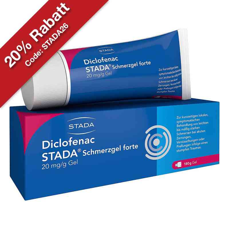 Diclofenac Stada Schmerzgel Forte 20 Mg/g 180 g von STADA Consumer Health Deutschland GmbH PZN 18244754