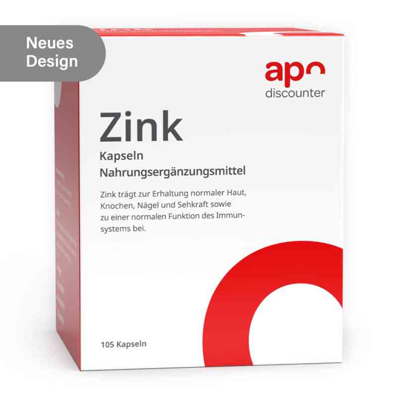 Zink Kapseln 10 mg von apodiscounter 105 stk von apo.com Group GmbH PZN 18657628
