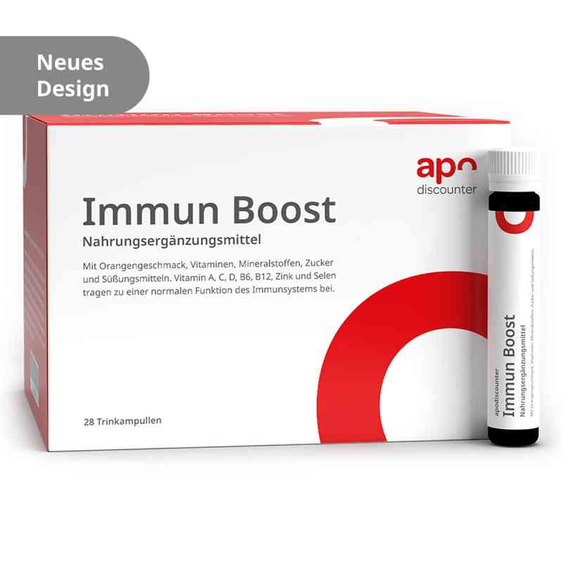 Immun Boost Trinkampullen von apodiscounter 28X25 ml von apo.com Group GmbH PZN 18706752