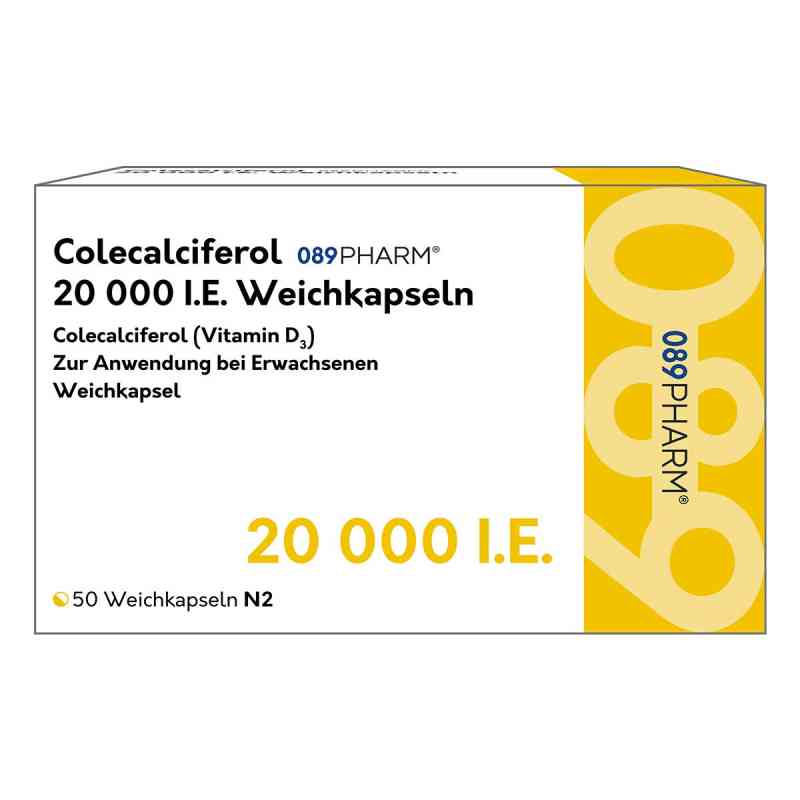 Colecalciferol 089pharm 20.000 I.e. Weichkapseln 50 stk