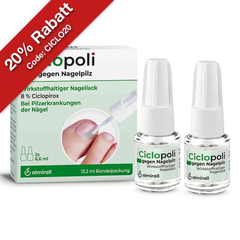 Ciclopoli gegen Nagelpilz Doppelpack 2X6.6 ml von ALMIRALL HERMAL GmbH PZN 18762911