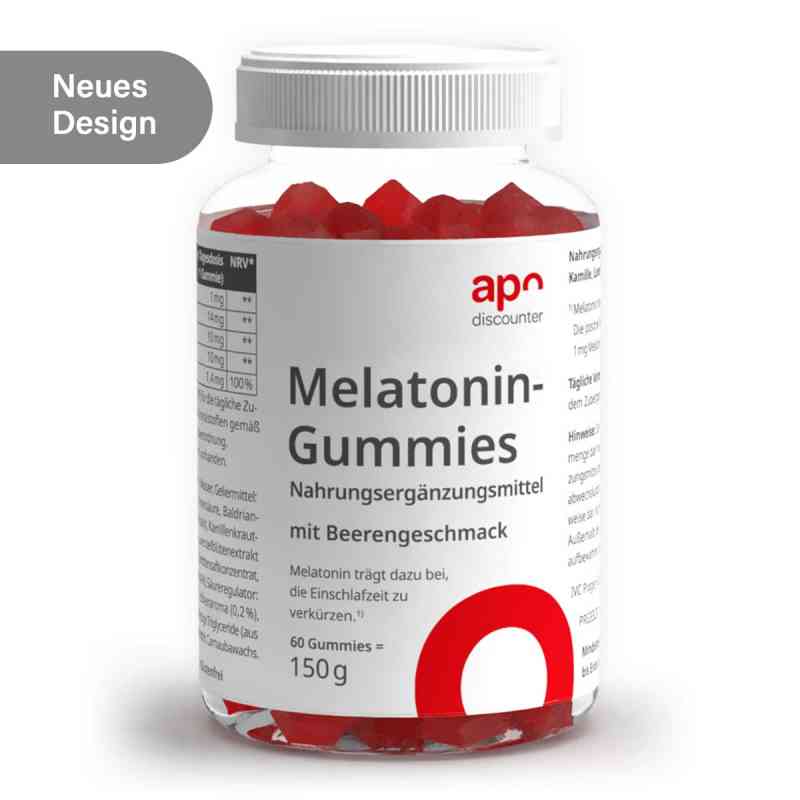 Melatonin Gummies von apodiscounter 60 stk von IVC Pragen GmbH PZN 19173424