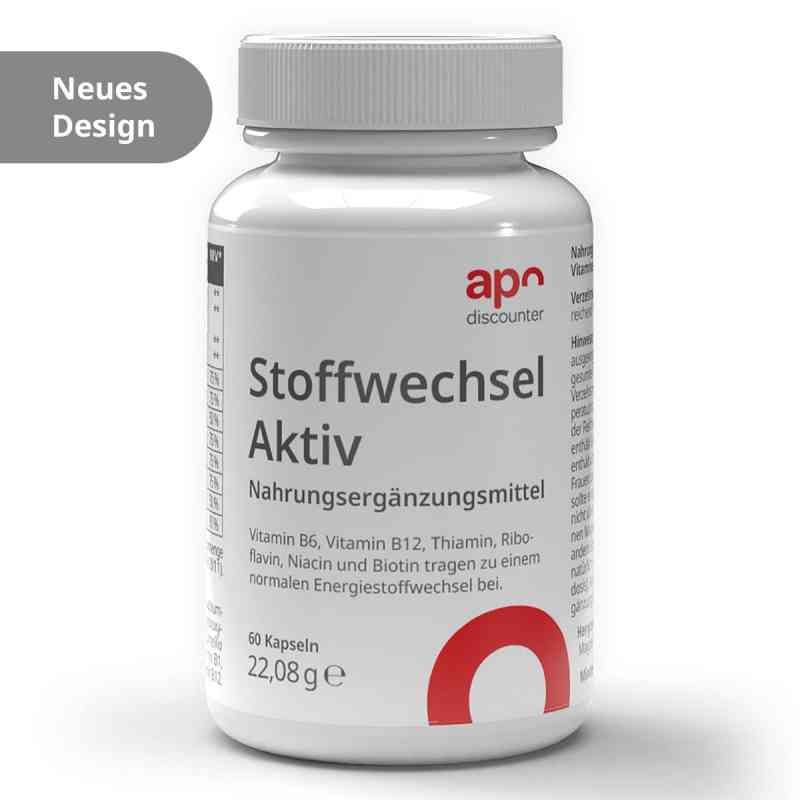 Stoffwechsel Aktiv Kapseln von apodiscounter 60 stk von apo.com Group GmbH PZN 19181062
