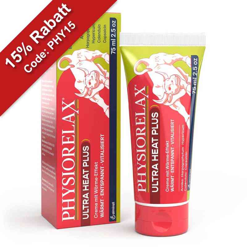 Physiorelax Ultra Heat Plus Creme 75 ml von ALMIRALL HERMAL GmbH PZN 19183641