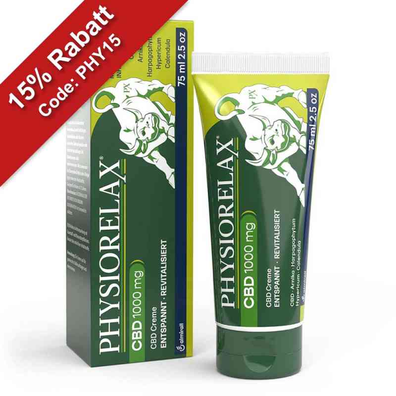 Physiorelax CBD 1000 mg Creme 75 ml von ALMIRALL HERMAL GmbH PZN 19183693