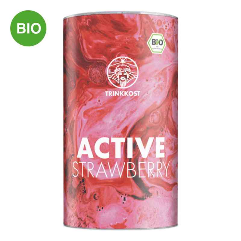 Trinkkost Bio Proteinpulver Strawberry 500 g von ALLPHARM Vertriebs GmbH PZN 19352492