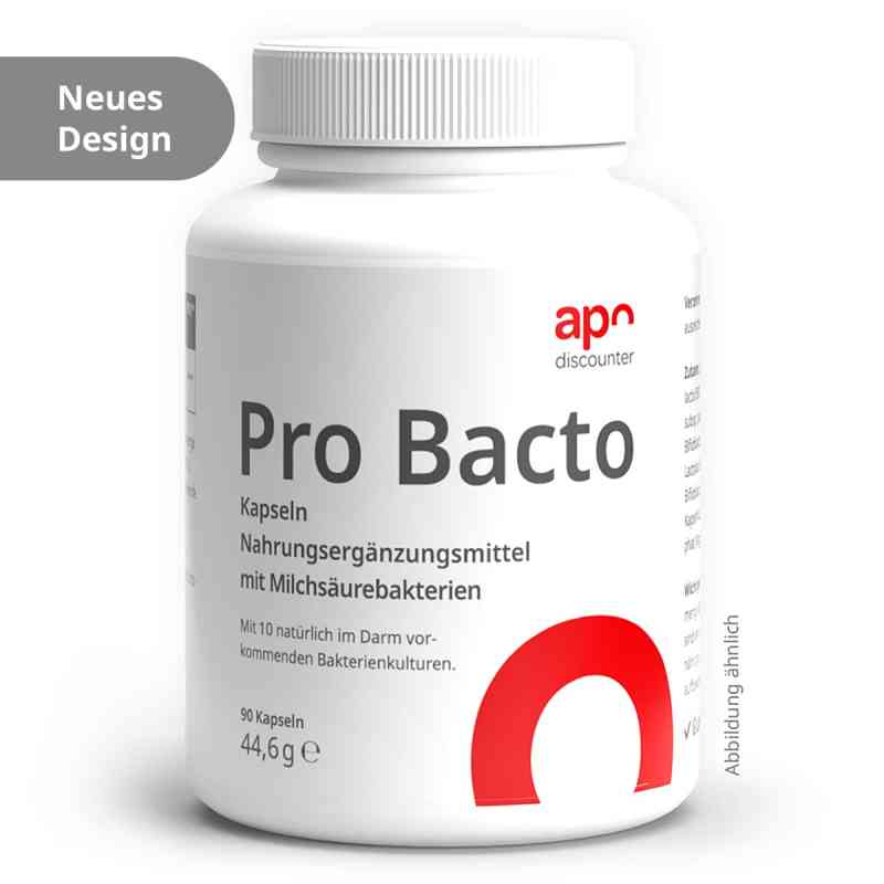 Pro Bacto Probiotika Kapseln mit Milchsäurebakterien 90 stk von apo.com Group GmbH PZN 19400699