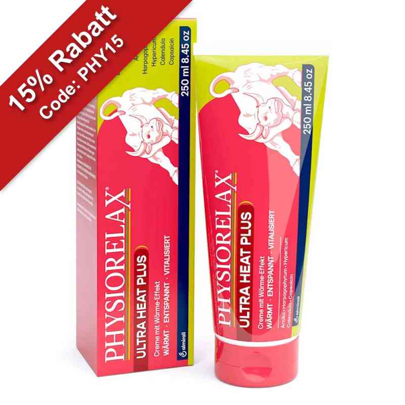 Physiorelax Ultra Heat Plus Creme 250 ml von ALMIRALL HERMAL GmbH PZN 19446336