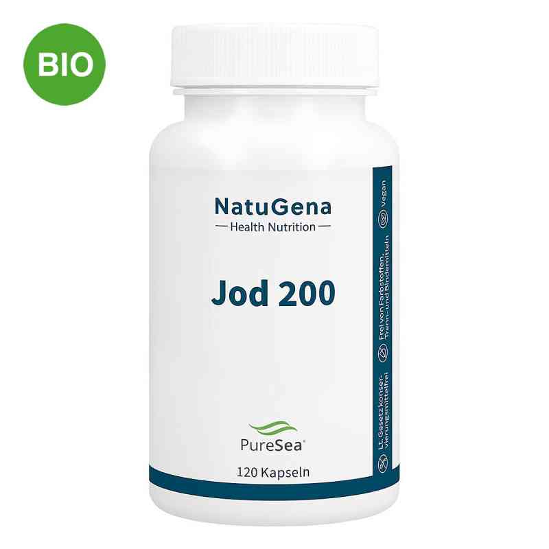 NatuGena Jod 200 aus Bio-Knotentang Kapseln 120 stk von NatuGena GmbH PZN 19505228