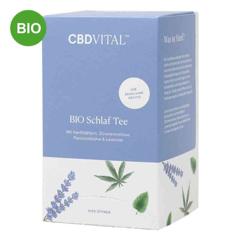 Cbd Vital Bio Schlaf Tee Filterbeutel 20 stk von Vitrasan GmbH PZN 19640506