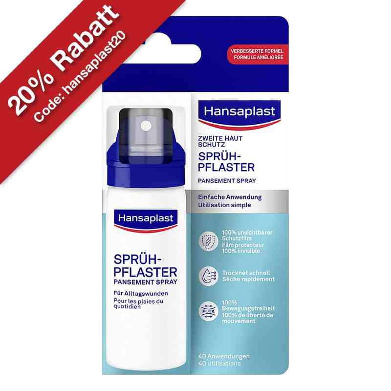 Hansaplast Zweite Haut Schutz Sprüh-Pflaster 40 ml von Beiersdorf AG PZN 19840205