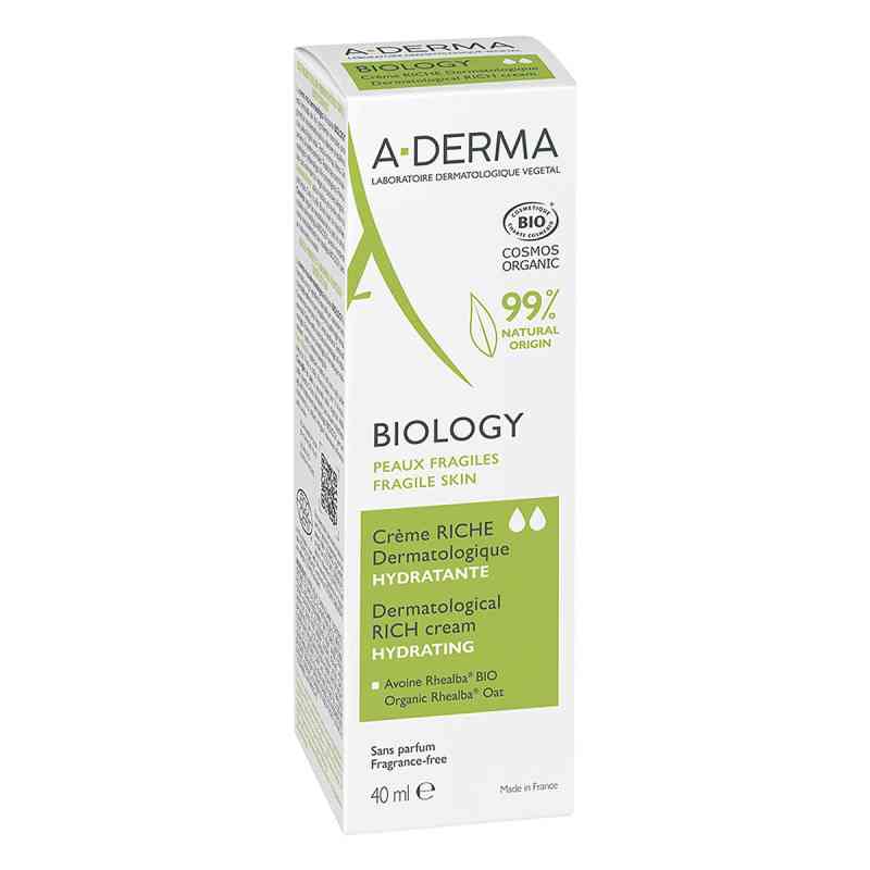 A-Derma Biology Feuchtigkeitscreme reichhaltig 40 ml von PIERRE FABRE DERMO KOSMETIK GmbH PZN 16830821