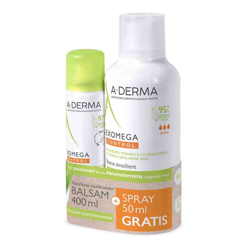 A-Derma Exomega Control Balsam+Spray Promo-Kit 1 stk von PIERRE FABRE DERMO KOSMETIK GmbH PZN 18070952