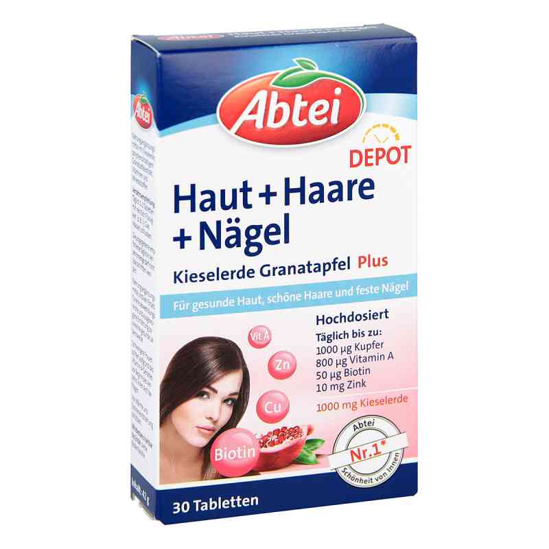 Abtei Kieselerde Plus Granatapf.zn.biot.depot Tab. 30 stk von Perrigo Deutschland GmbH PZN 07724534