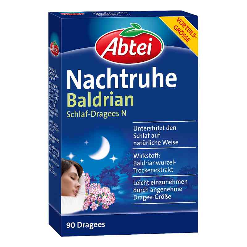 Abtei Nachtruhe Baldrian Schlaf-dragees N 90 stk von Omega Pharma Deutschland GmbH PZN 14254299