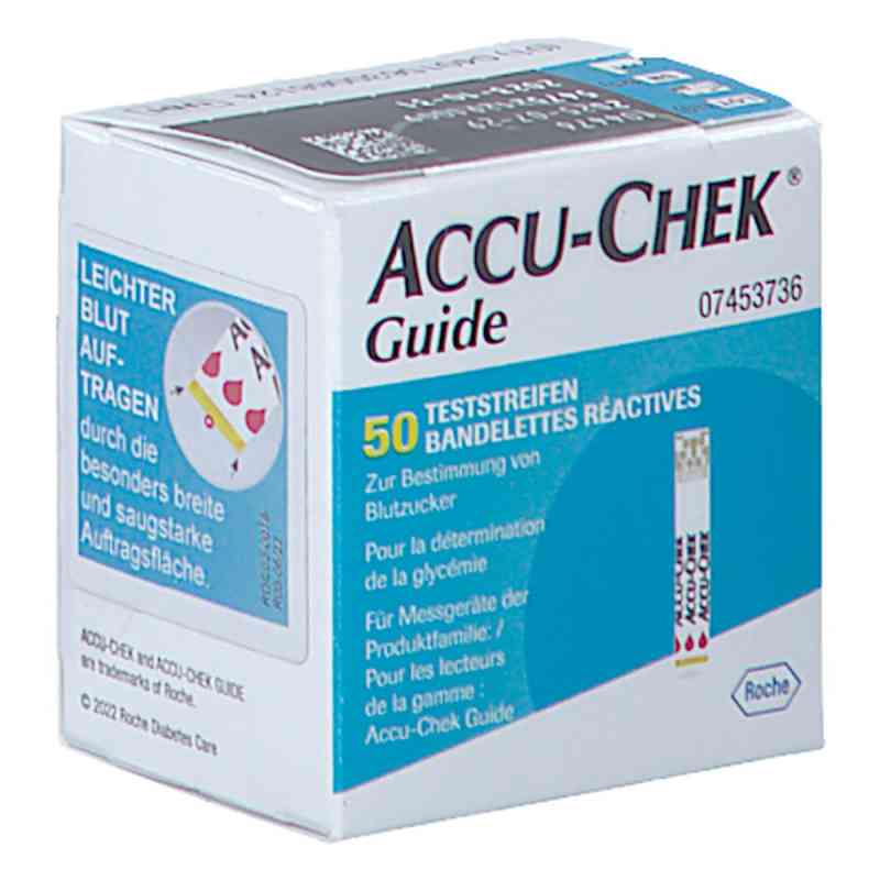 Accu Chek Guide Teststreif 50 stk von EvivaMed Handelsgesellschaft mbH PZN 16697983