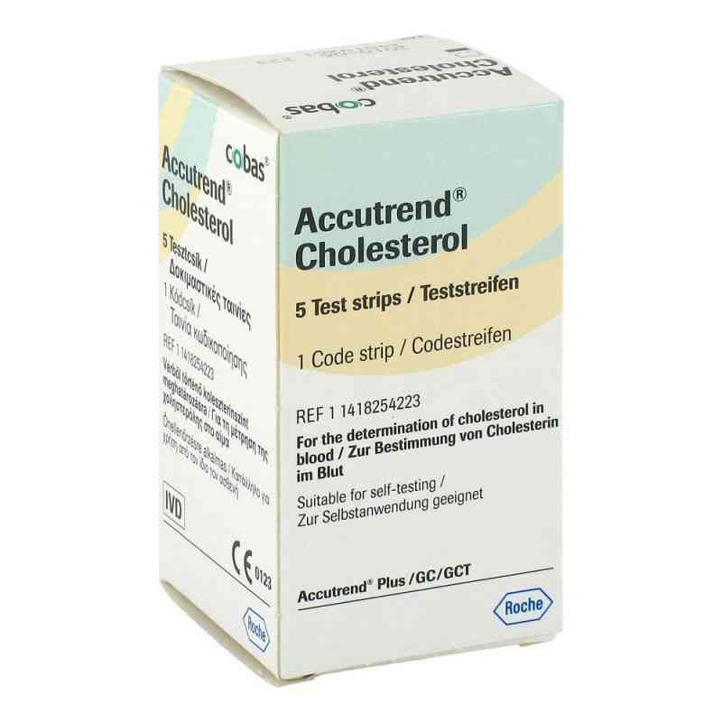 Accutrend Cholesterol Teststreifen 5 stk von Roche Diagnostics Deutschland Gm PZN 01471641