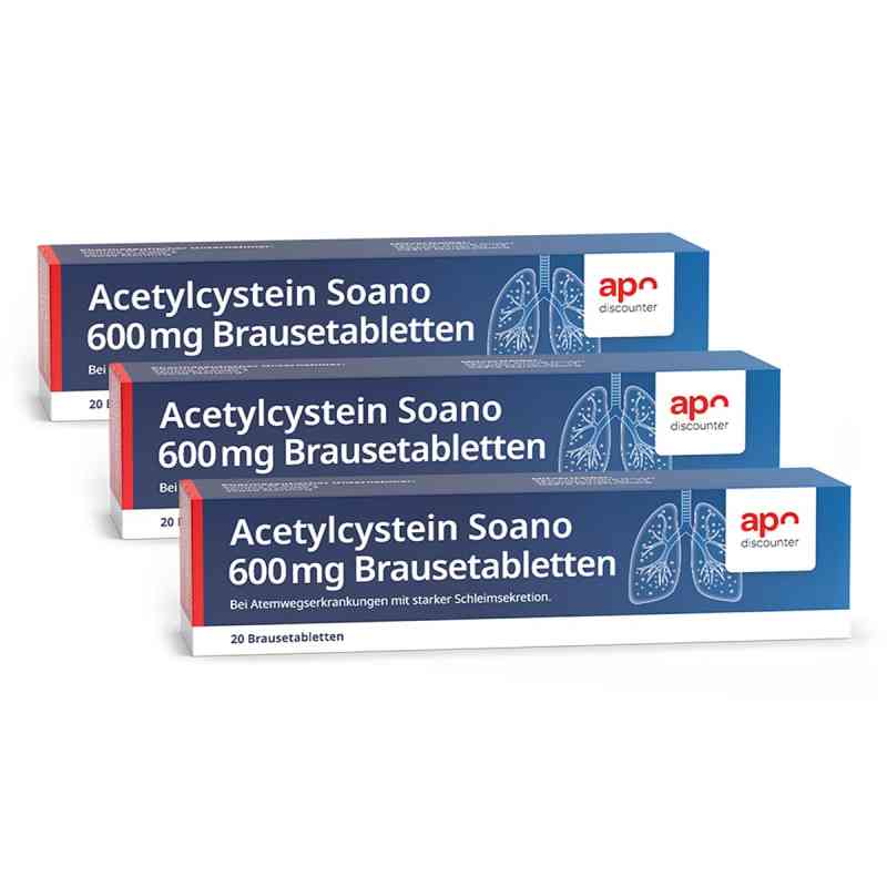 Acetylcystein 600 mg Hustenlöser Brausetabletten  3x20 stk von TEMMLER PHARMA GmbH PZN 08107644