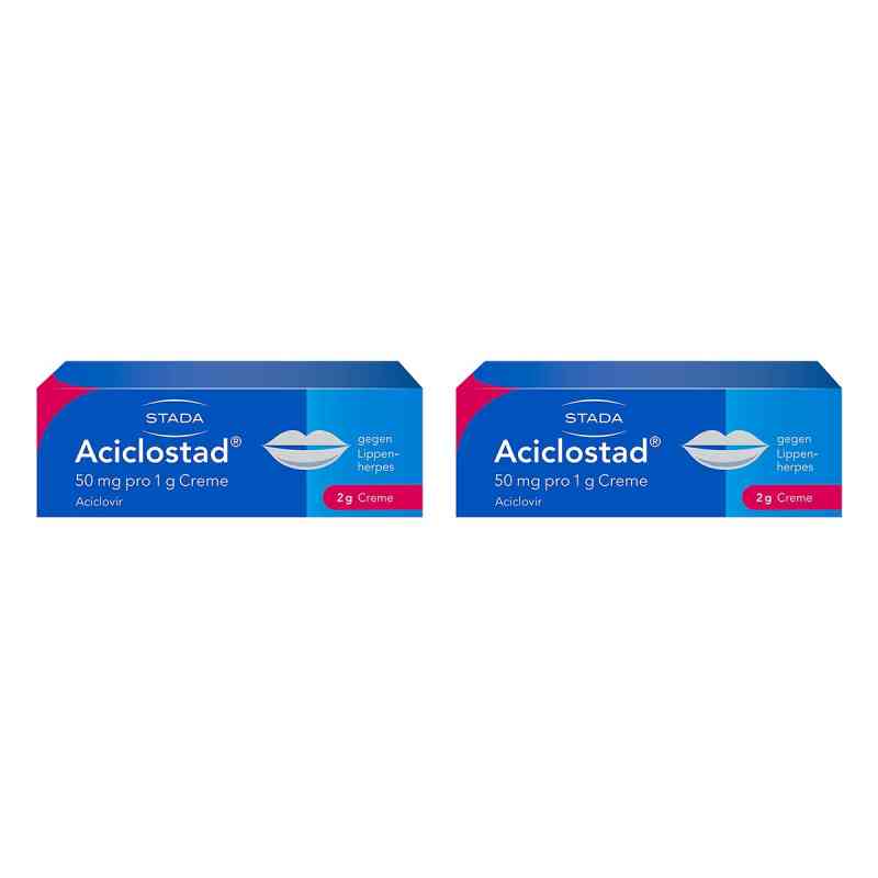 Aciclostad gegen Lippenherpes Aciclovir Creme 2x2 g von STADA Consumer Health Deutschland GmbH PZN 08102782