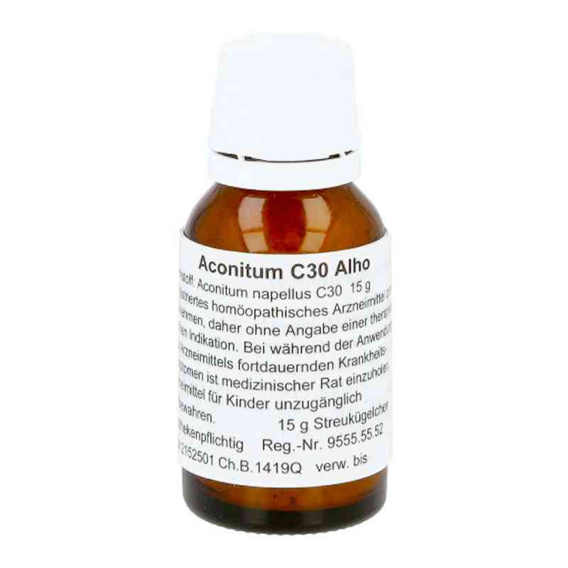 Aconitum C30 Globuli 15 g von Alhopharm Arzneimittel GmbH PZN 02152501