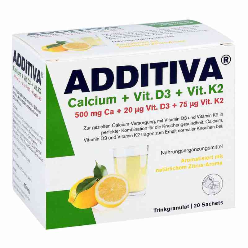 Additiva Calcium+d3+k2 Granulat 20 stk von Dr.B.Scheffler Nachf. GmbH & Co. KG PZN 12455384