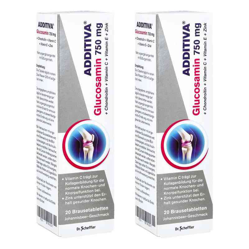 Additiva Glucosamin 750 mg Brausetabletten 2x20 stk von Dr.B.Scheffler Nachf. GmbH & Co. KG PZN 08107218