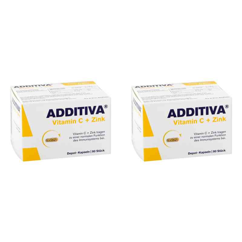 Additiva Vitamin C+Zink Depotkapseln 2x80 stk von Dr.B.Scheffler Nachf. GmbH & Co. KG PZN 08107222
