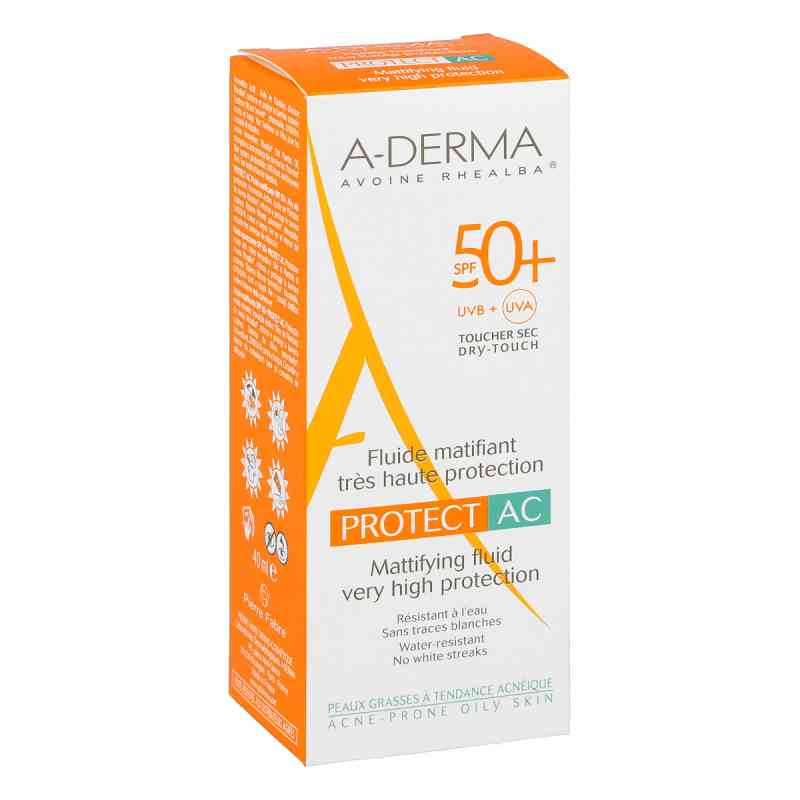 Aderma Protect AC mattierendes Fluid Spf 50+ 40 ml von PIERRE FABRE DERMO KOSMETIK GmbH PZN 12380278
