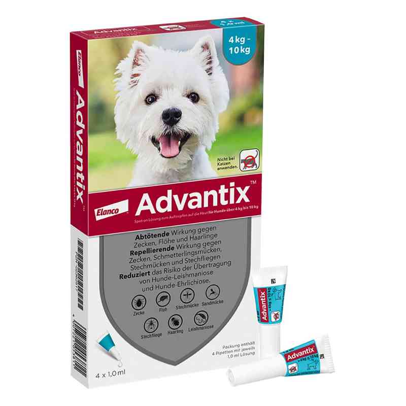 Advantix Spot-On für Hunde 4 - 10 kg 4 stk von Elanco Deutschland GmbH PZN 02362517