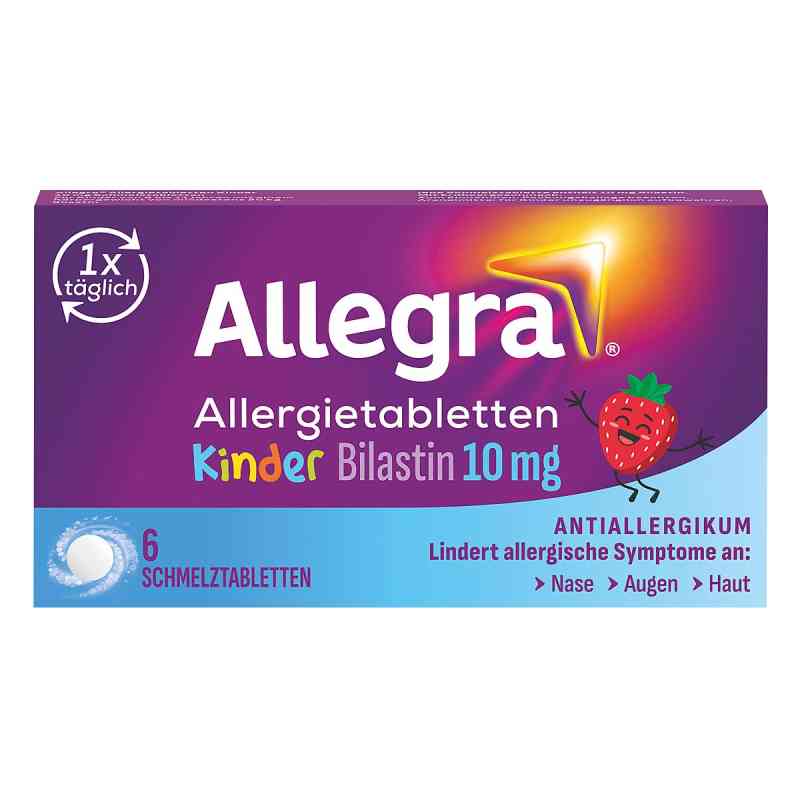 Allegra Allergietabletten für Kinder – Schmelztabletten 6 stk von A. Nattermann & Cie GmbH PZN 18878878