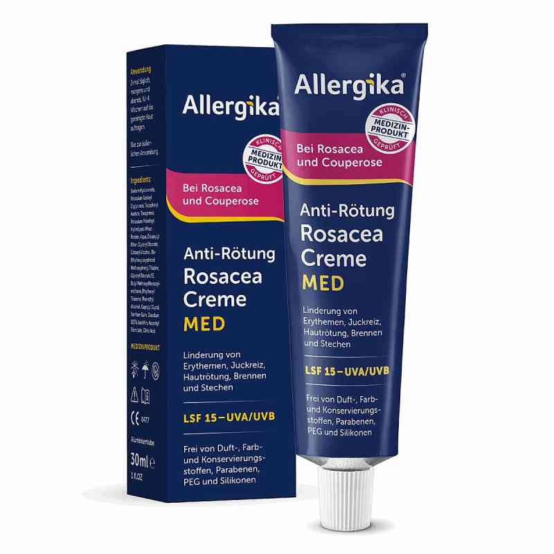 Allergika Anti-Rötung Rosacea Creme Med 30 ml von ALLERGIKA Pharma GmbH PZN 20109199