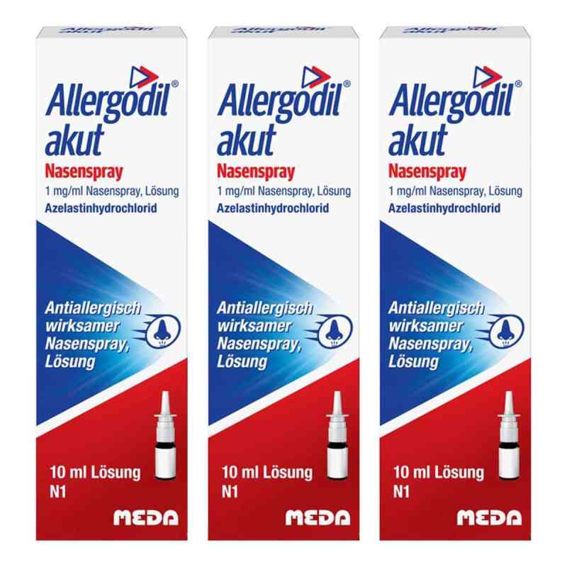 Allergodil Akut Nasenspray 3x10 ml von Cooper Consumer Health Deutschland GmbH PZN 08104621