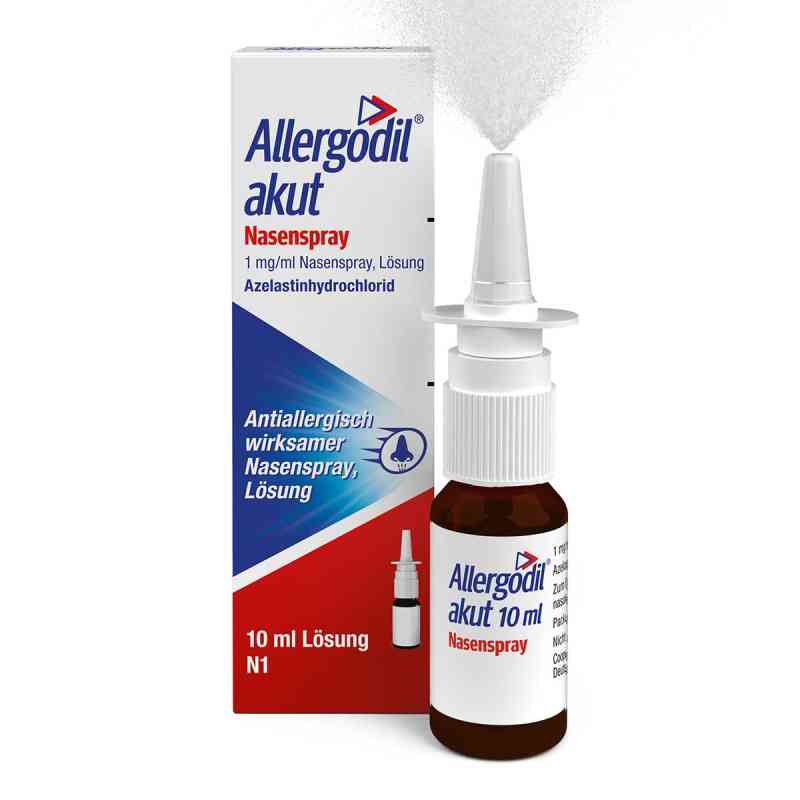 Allergodil akut Nasenspray mit Azelastin gegen Heuschnupfen 10 ml von Cooper Consumer Health Deutschland GmbH PZN 03436979