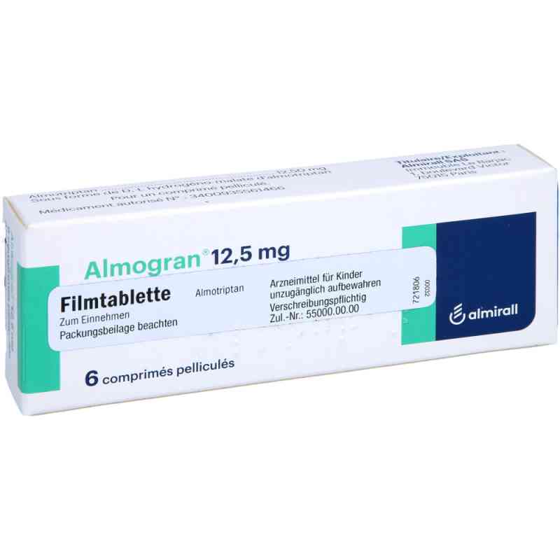 Almogran 12,5mg 6 stk von EMRA-MED Arzneimittel GmbH PZN 06195737