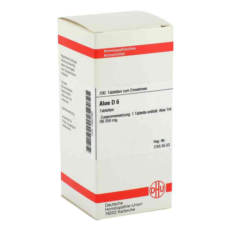 Aloe D6 Tabletten 200 stk von DHU-Arzneimittel GmbH & Co. KG PZN 02892787