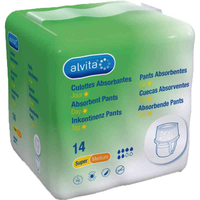 Alvita Inkontinenz Pants super medium 14 stk von Alliance Healthcare Deutschland GmbH PZN 10758063