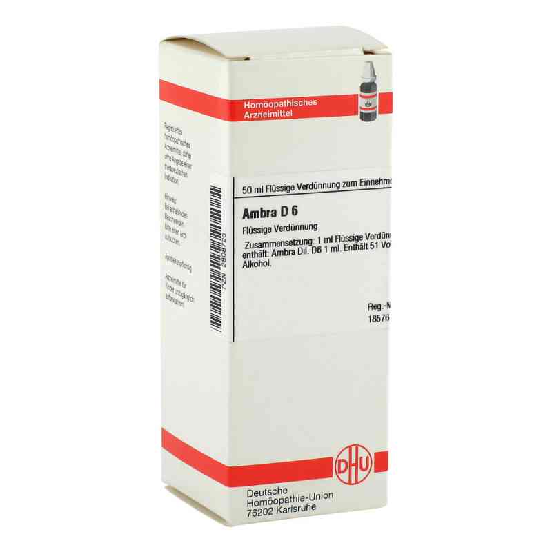 Ambra D6 Dilution 50 ml von DHU-Arzneimittel GmbH & Co. KG PZN 02808723