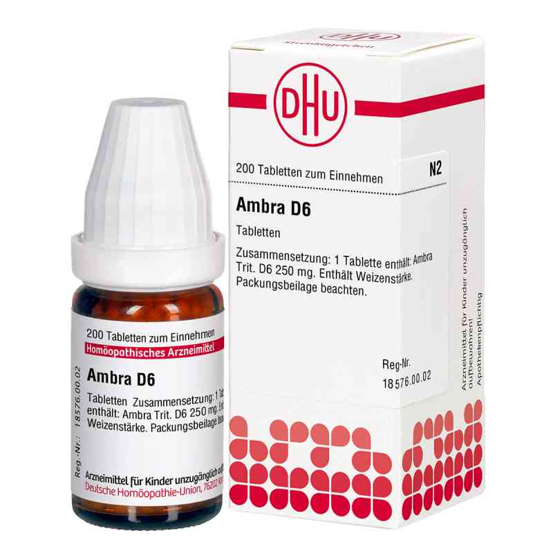 Ambra D6 Tabletten 200 stk von DHU-Arzneimittel GmbH & Co. KG PZN 02811694