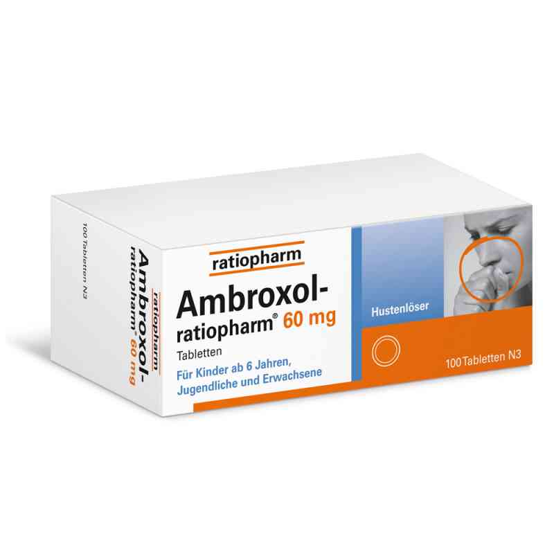 Ambroxol-ratiopharm® 60 mg Hustenlöser Tabletten 100 stk von ratiopharm GmbH PZN 00680911