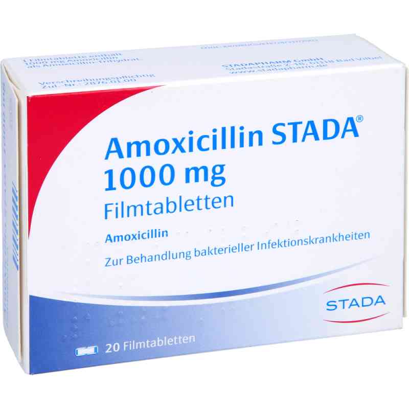 amoxicillin 1000 mg 20 tabletten
