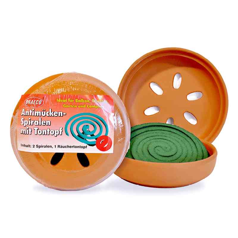 Antimücken Spiralen mit Tontopf 1 stk von ALLPHARM Vertriebs GmbH PZN 00430574