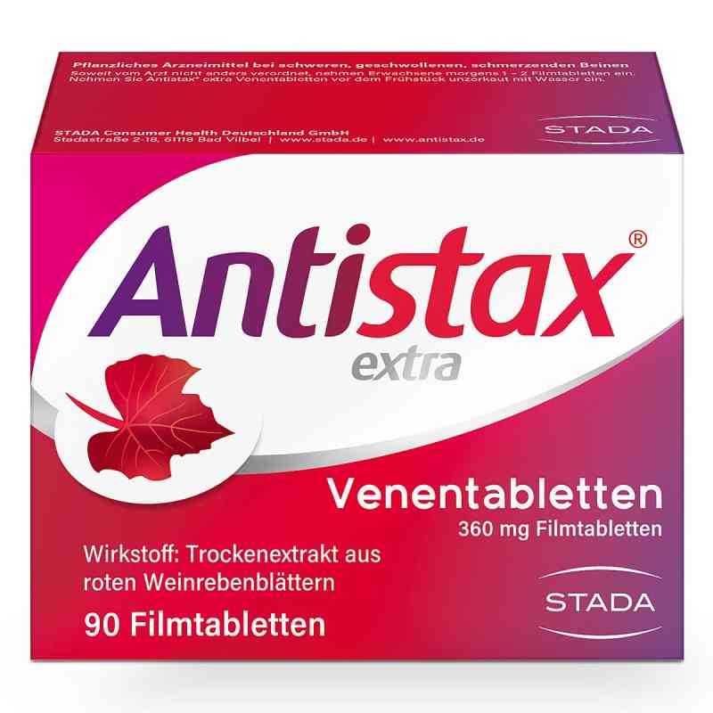 Antistax® extra Venentabletten bei Venenschwäche 90 stk von STADA Consumer Health Deutschland GmbH PZN 05954715