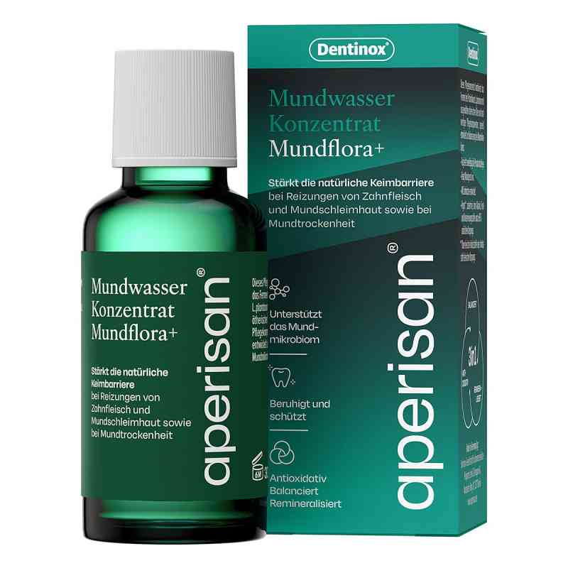 Aperisan® Mundwasser Konzentrat Mundflora+ 30 ml von Dentinox Gesellschaft für pharmazeutische Präparat PZN 19964203